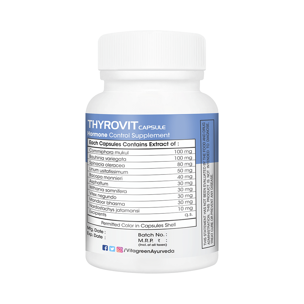 Vitagreen Thyrovit 500mg Capsule - Image 2