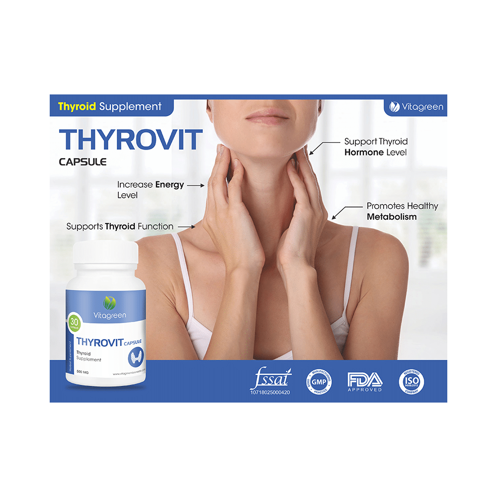 Vitagreen Thyrovit 500mg Capsule - Image 4