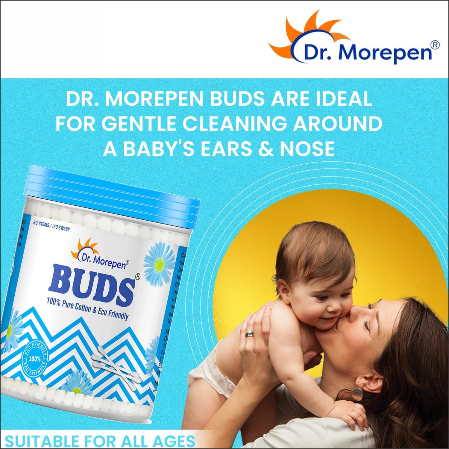 Dr. Morepen Cotton Buds 80 Pieces  - Image 3