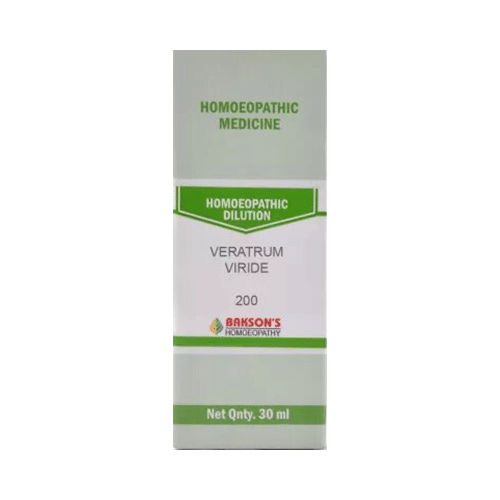 Bakson's Homeopathy Veratrum Viride  Dilution 200
