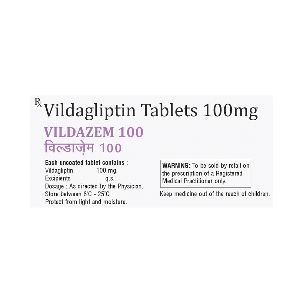 Vildazem 100 Tablet - Image 2