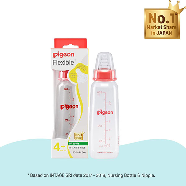 Pigeon Flexible PP Feeding Bottle 4+ Months - Image 4