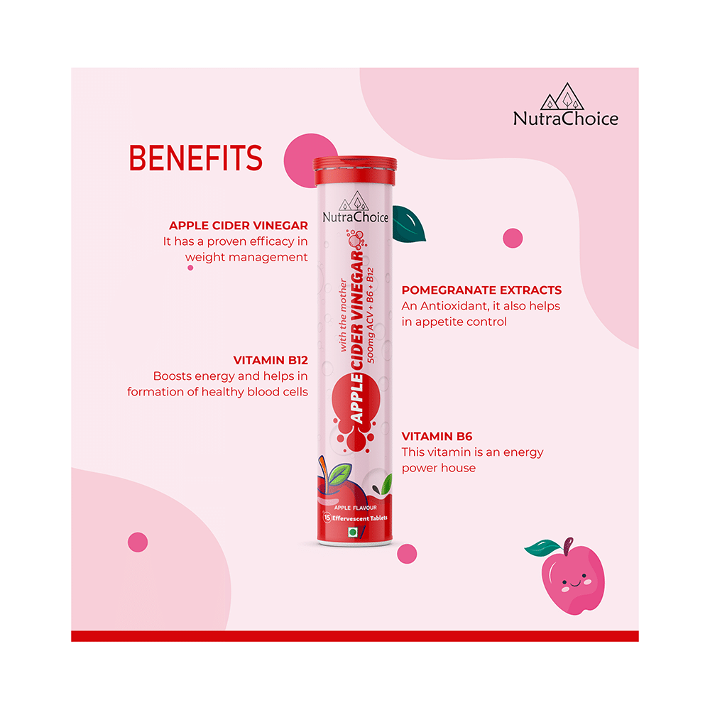 NutraChoice Apple Cider Vinegar Effervescent Tablet with the Mother (15 Each) - Image 6