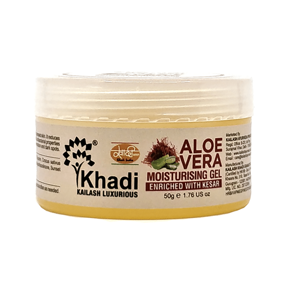 Khadi Kailash Luxurious Aloe Vera Moisturizing Enriched with Kesar Gel - Image 1