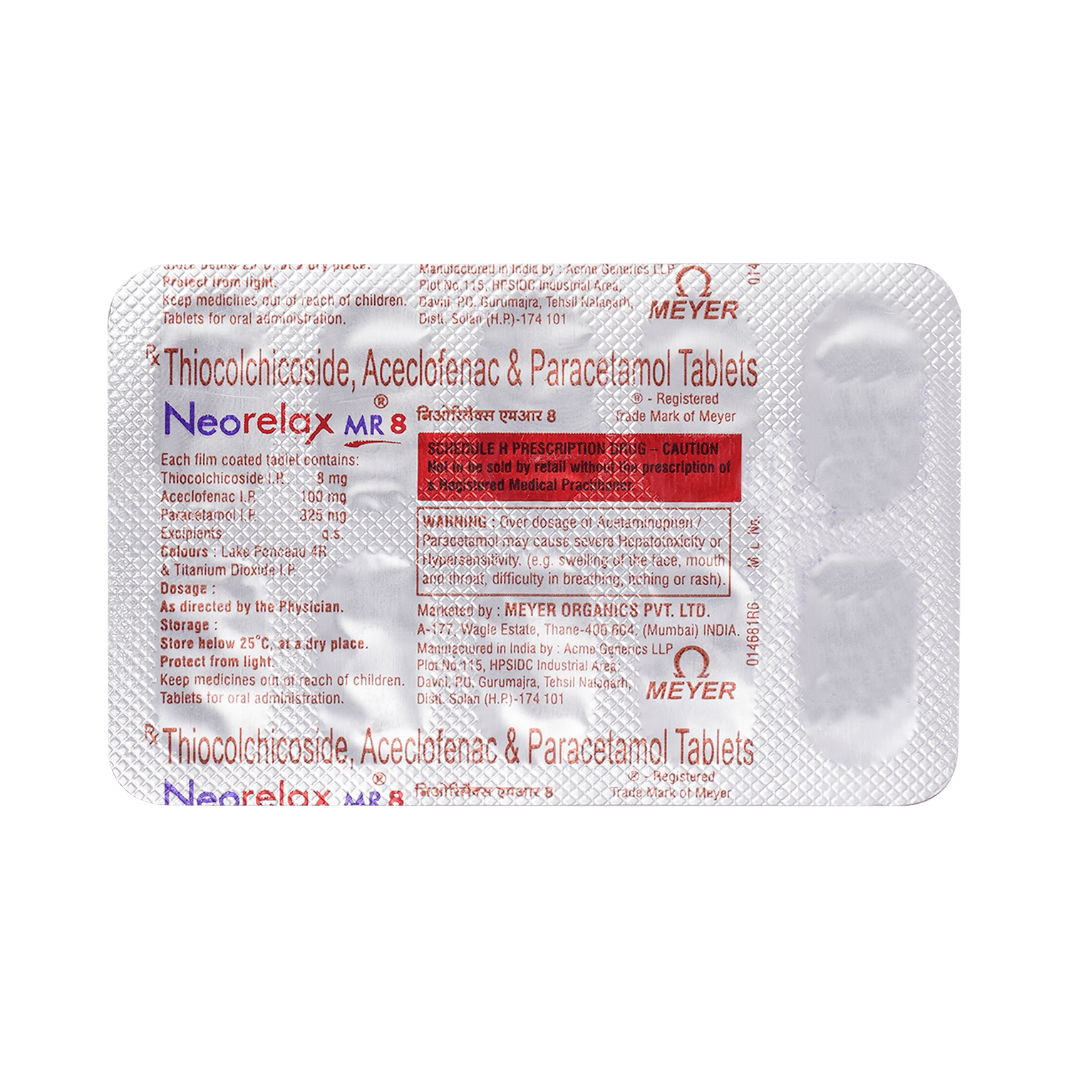 Neorelax MR 8 Tablet - Image 3