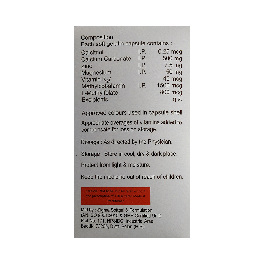 Wellcal K2 7 Softgel Capsule - Image 2