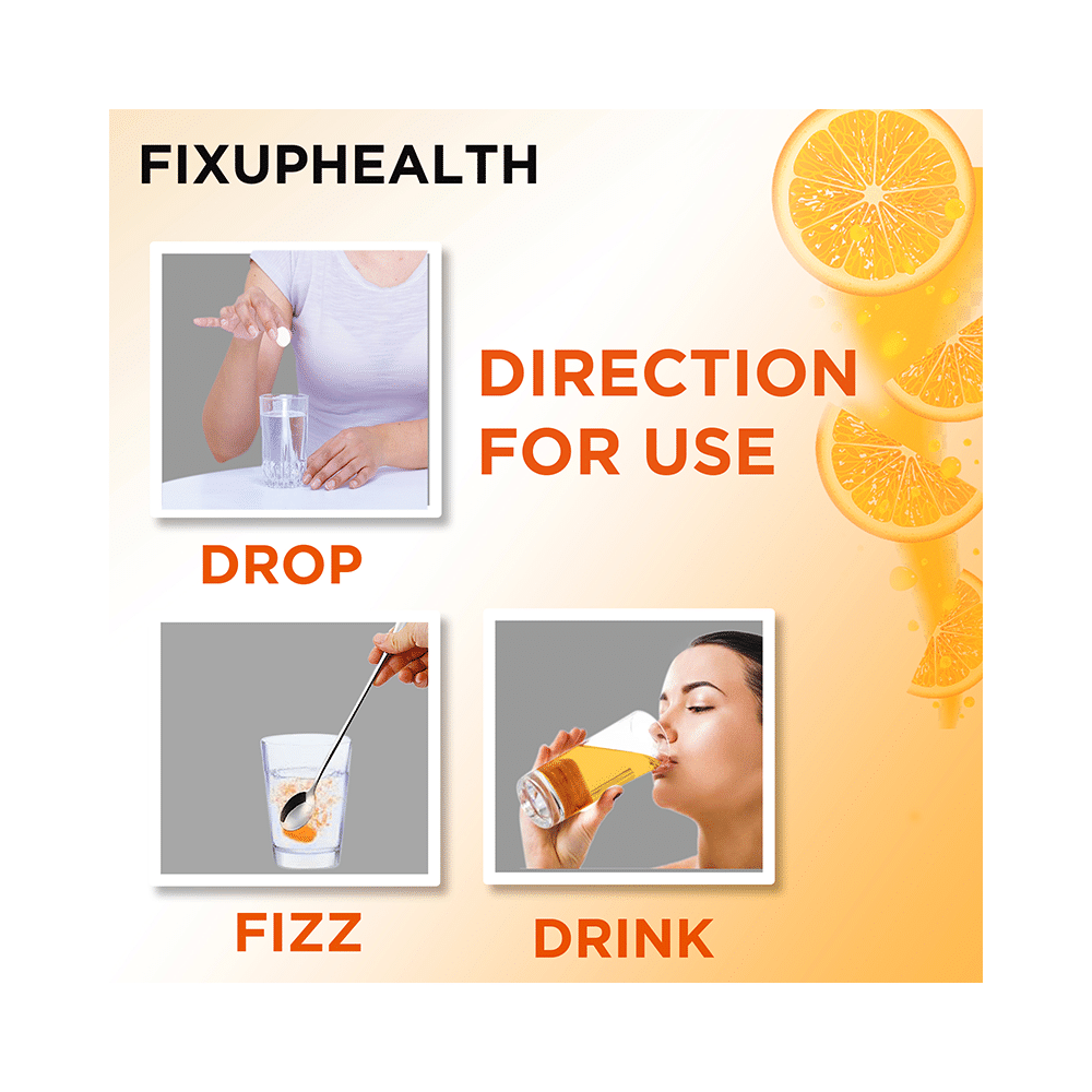 Combo Pack of Fixuphealth Natural Amla 1000mg Vit C & Zinc Effervescent Tablet Orange (20) & Fixuphealth Apple Cider Vinegar Effervescent Tablet with the Mother Apple (15) - Image 15