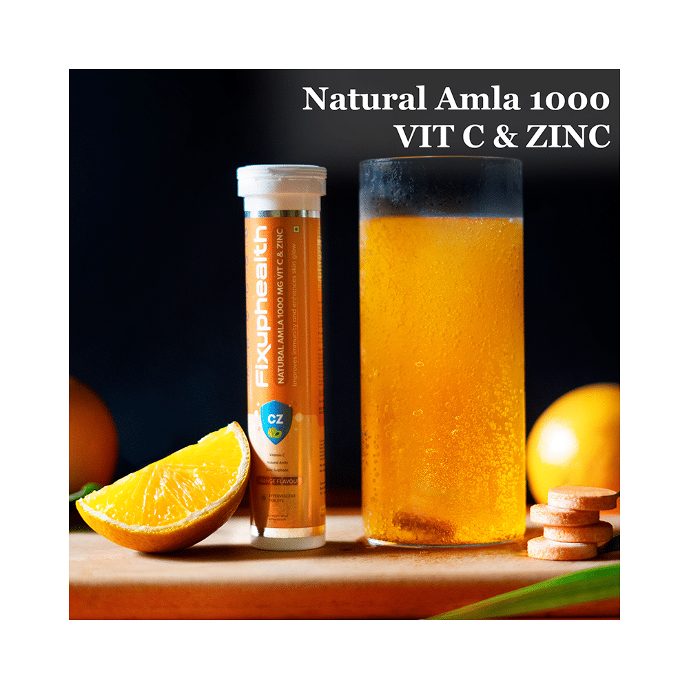 Combo Pack of Fixuphealth Natural Amla 1000mg Vit C & Zinc Effervescent Tablet Orange (20) & Fixuphealth Apple Cider Vinegar Effervescent Tablet with the Mother Apple (15) - Image 18