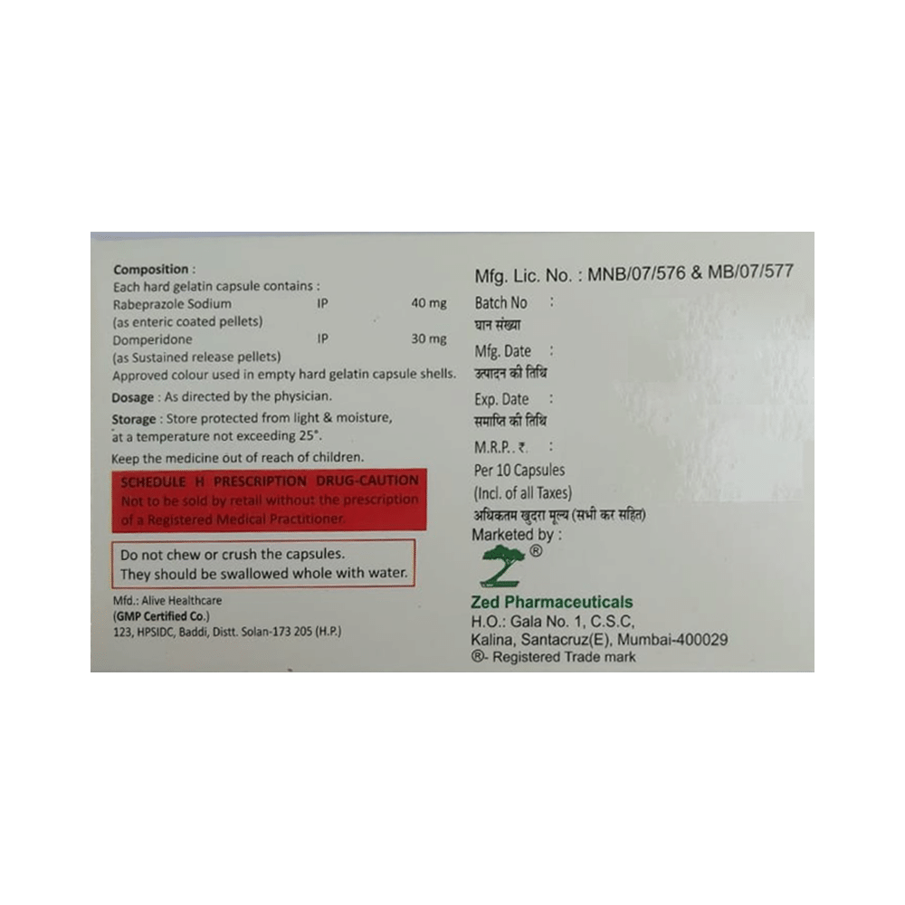 Rabized-DSR 40 Capsule - Image 2