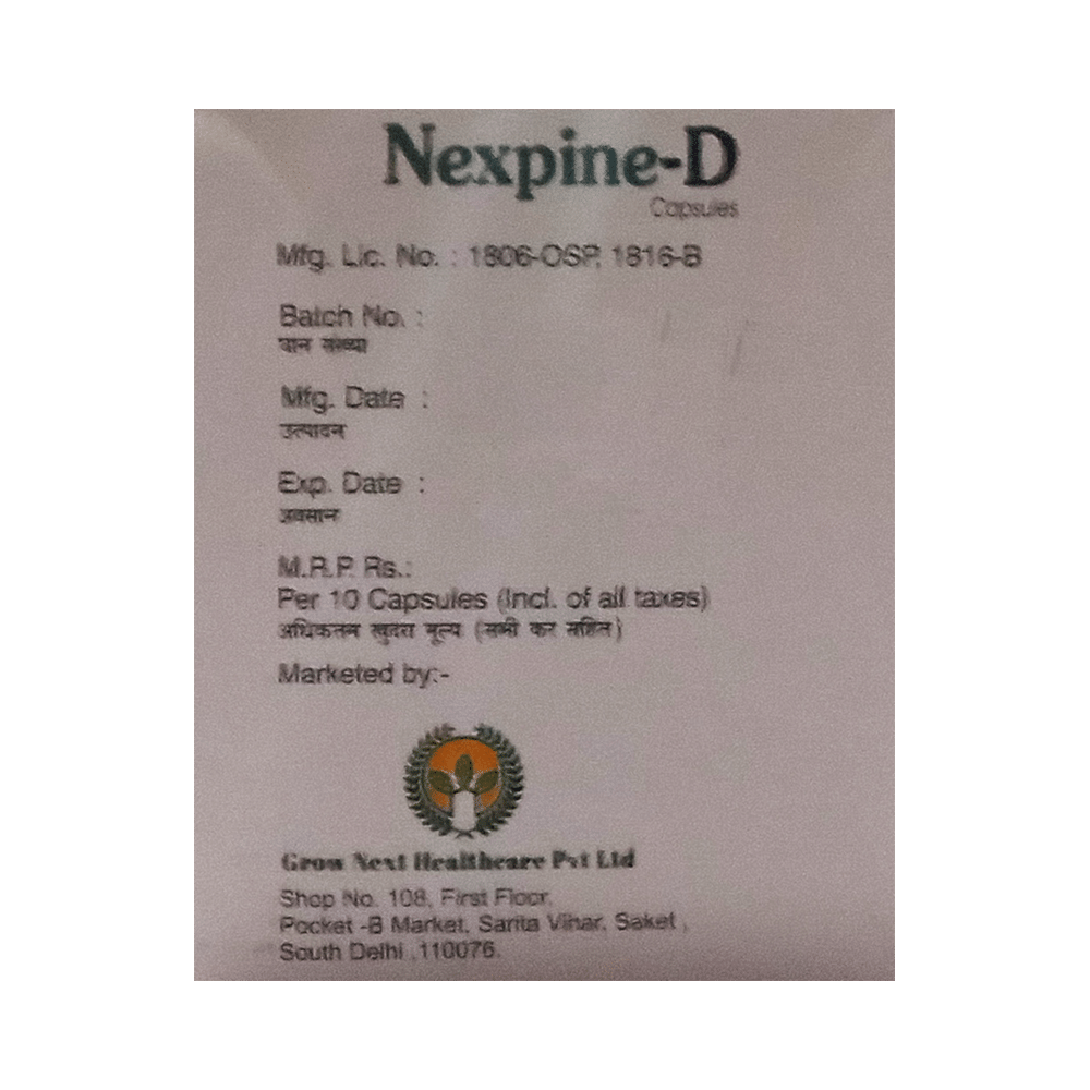 Nexpine-D Capsule SR - Image 3