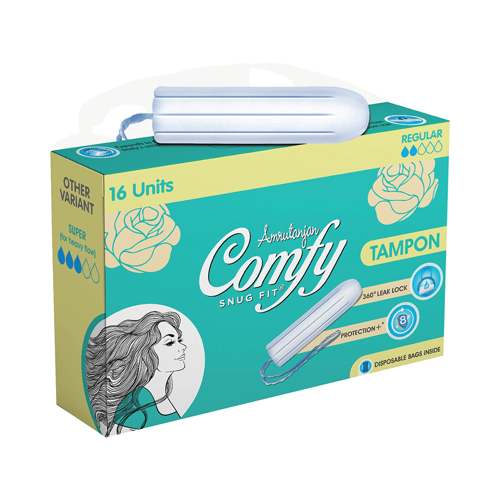 Amrutanjan Comfy Snugfit Tampons Regular