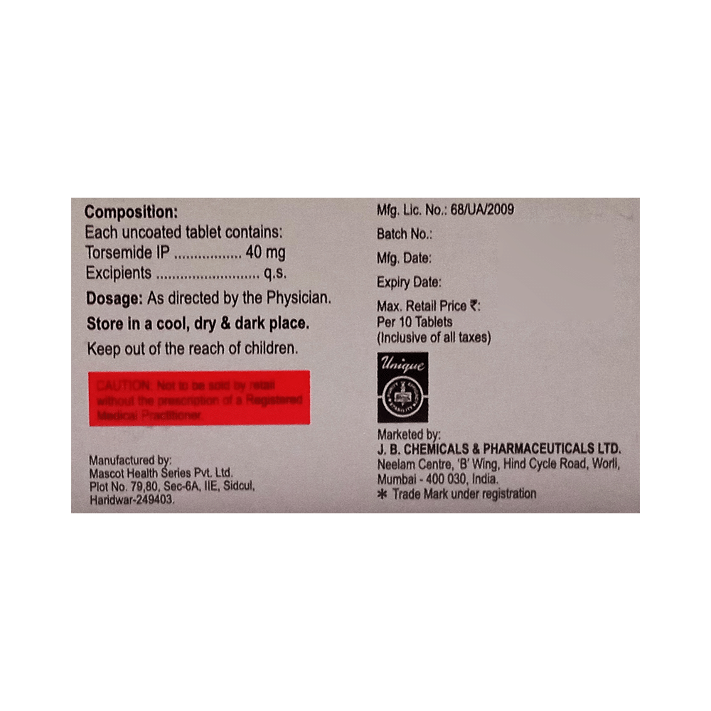 Jbtor 40mg Tablet - Image 2