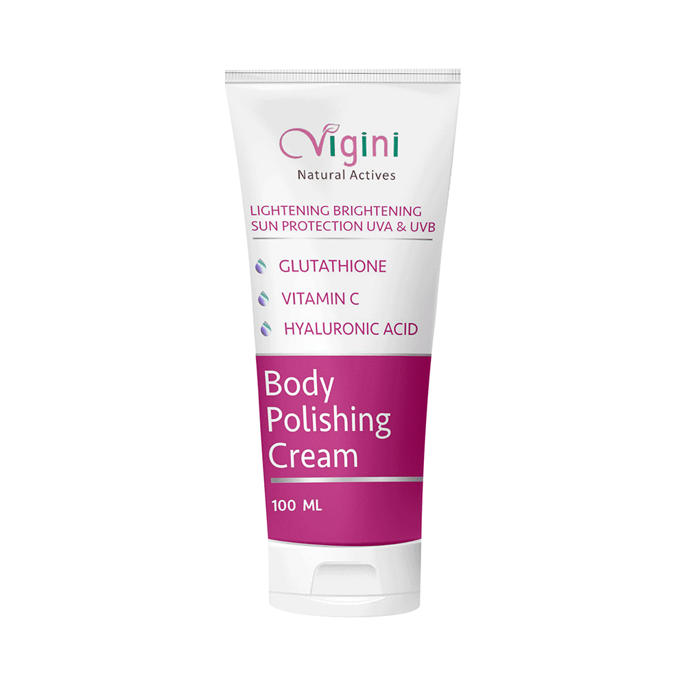 Vigini Natural Actives Lightening Brightening Sun Protection UVA &UVB Body Polishing Cream