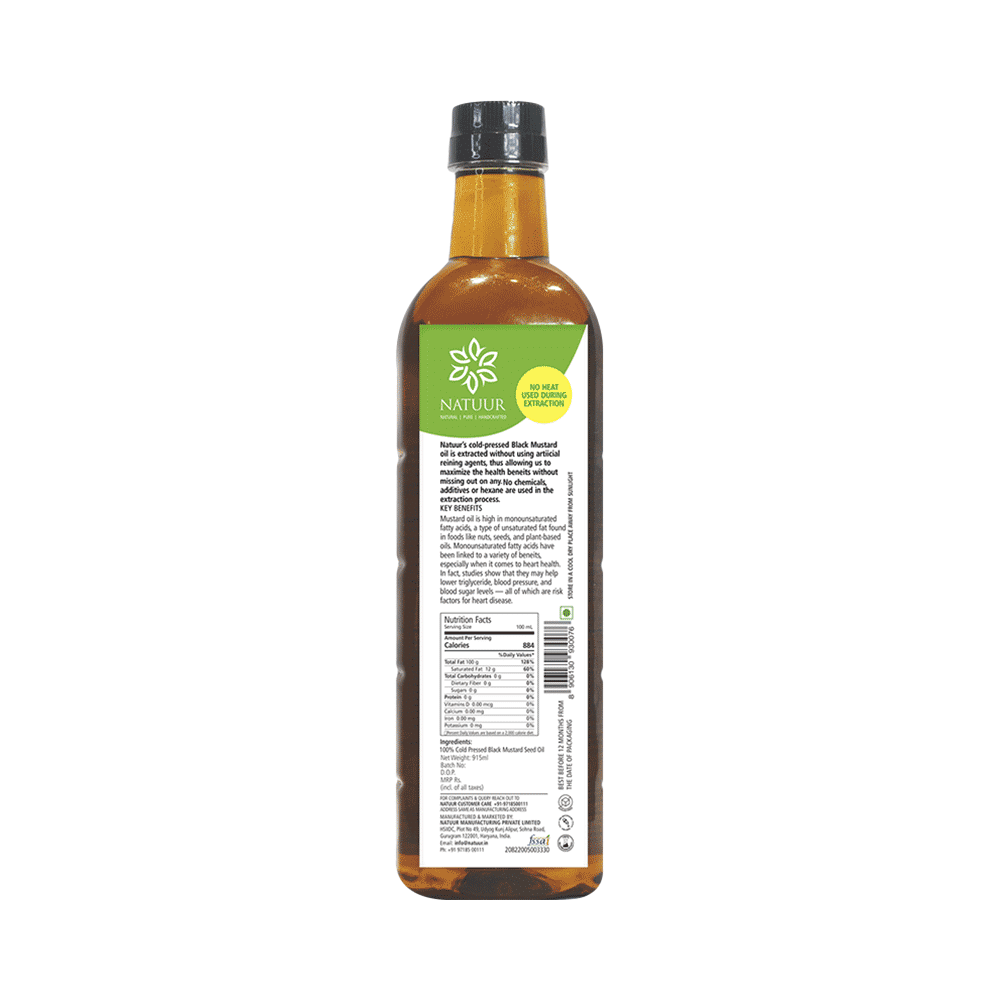 Natuur Cold Pressed Virgin Black mustard Oil - Image 2