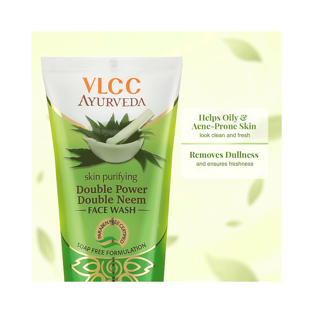 VLCC Skin Purifying Double Power Double Neem Face Wash (100ml Each) - Image 4