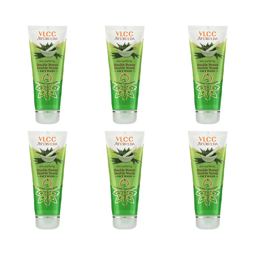 VLCC Skin Purifying Double Power Double Neem Face Wash (100ml Each)