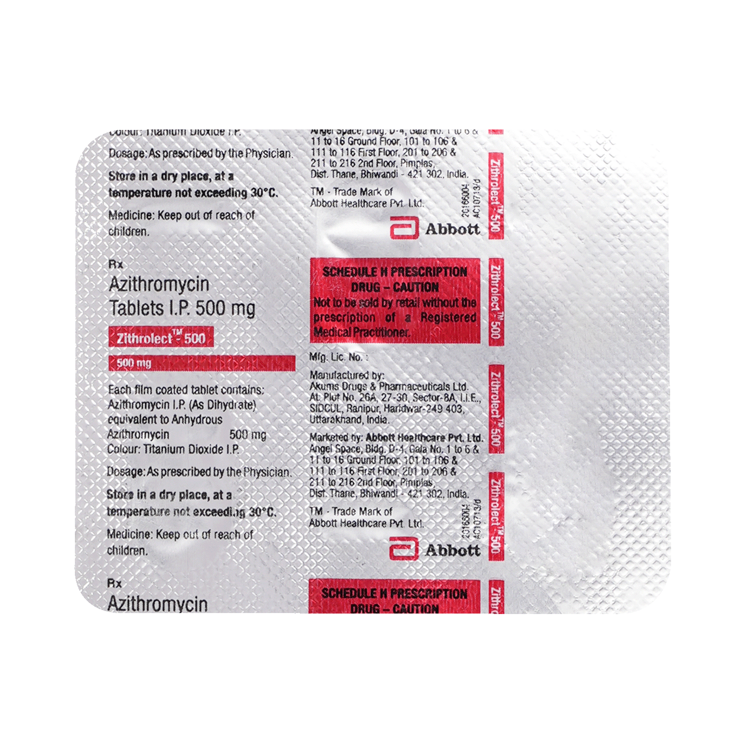 Zithrolect 500 Tablet - Image 3