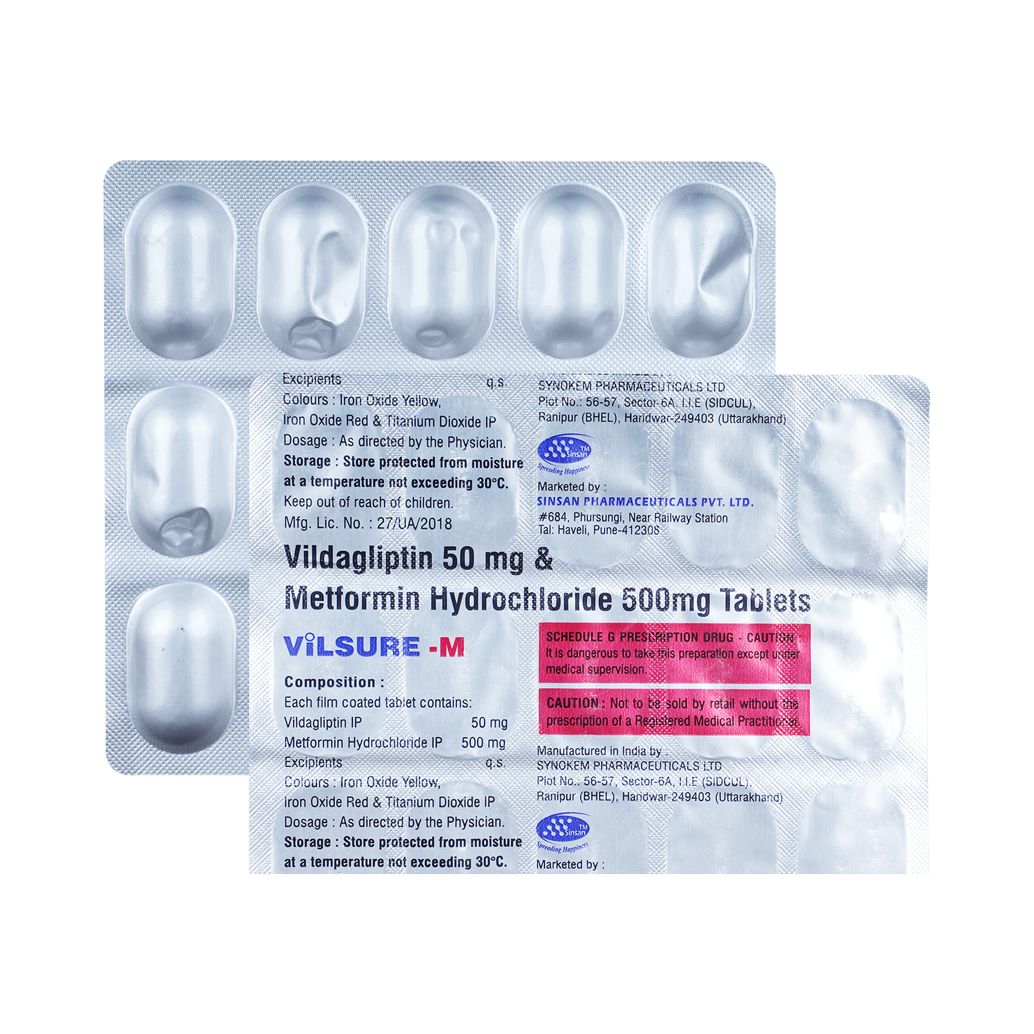 Vilsure M 500mg/50mg Tablet