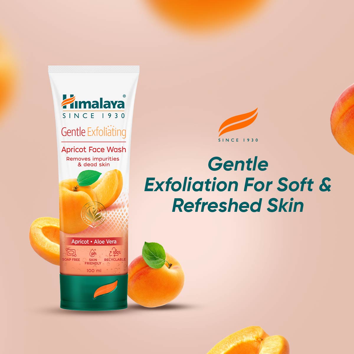Himalaya Gentle Exfoliating Apricot Face Wash - Image 1