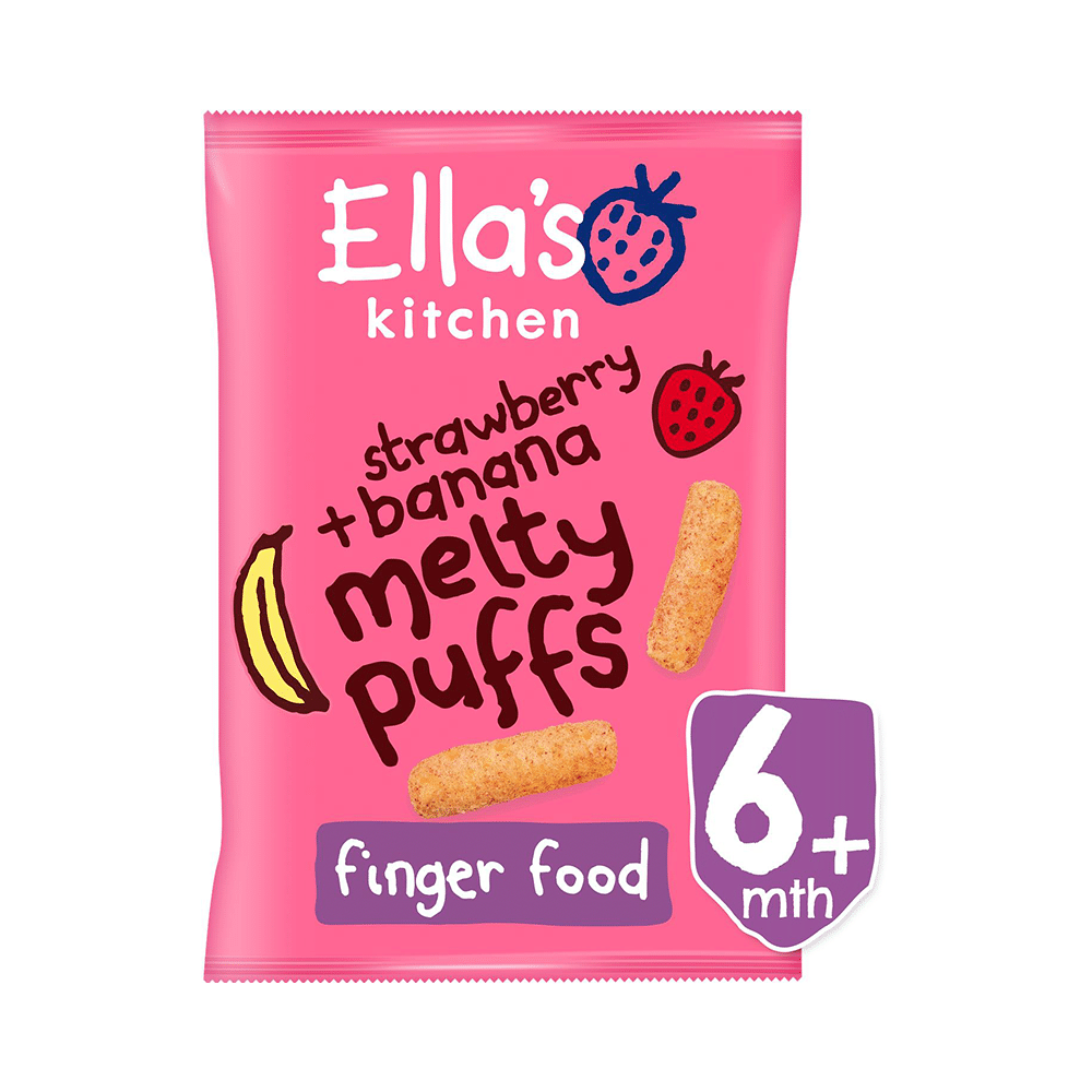 Ella's Kitchen Melty Puffs Finger Food Strawberry Banana - Image 1