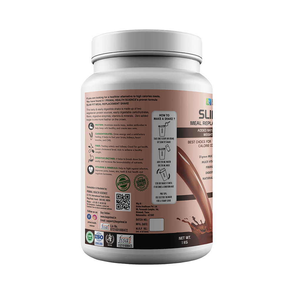 Primal Health Science Slim Fit Meal Replacement Shake  Powder Chocolate - Image 3