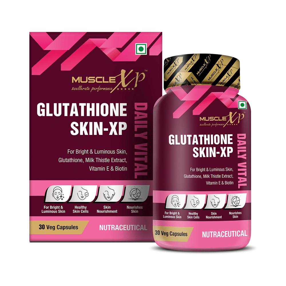 MuscleXP Glutathione Skin-XP Daily Vital Veg Capsule (30 Each) - Image 9