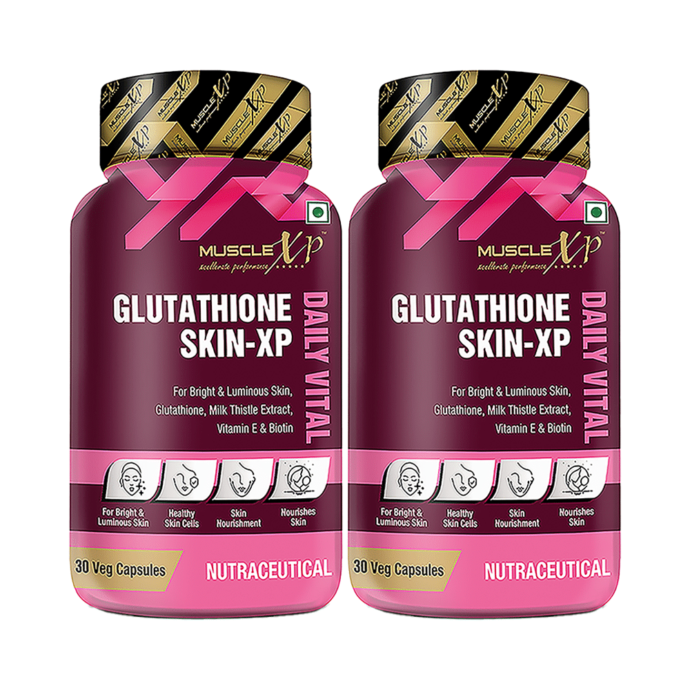 MuscleXP Glutathione Skin-XP Daily Vital Veg Capsule (30 Each) - Image 1