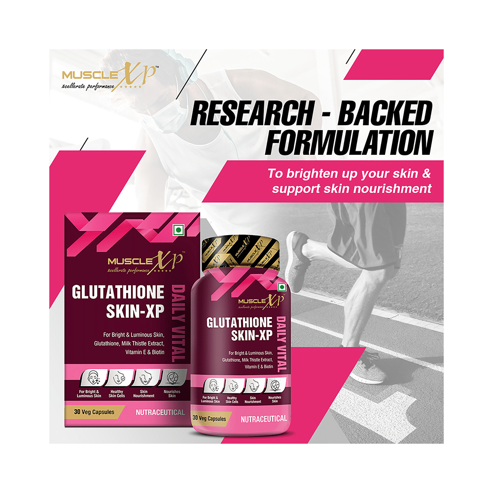 MuscleXP Glutathione Skin-XP Daily Vital Veg Capsule (30 Each) - Image 7