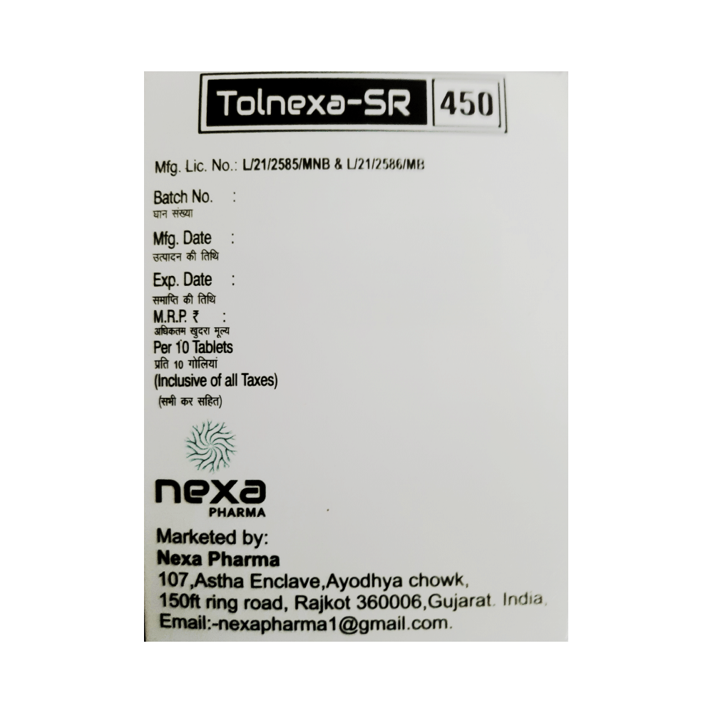 Tolnexa-SR 450 Tablet - Image 3