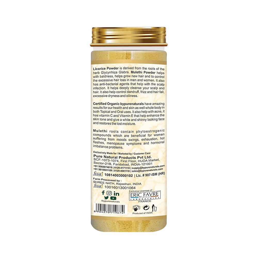 byPureNaturals Mulethi Licorice Powder - Image 3