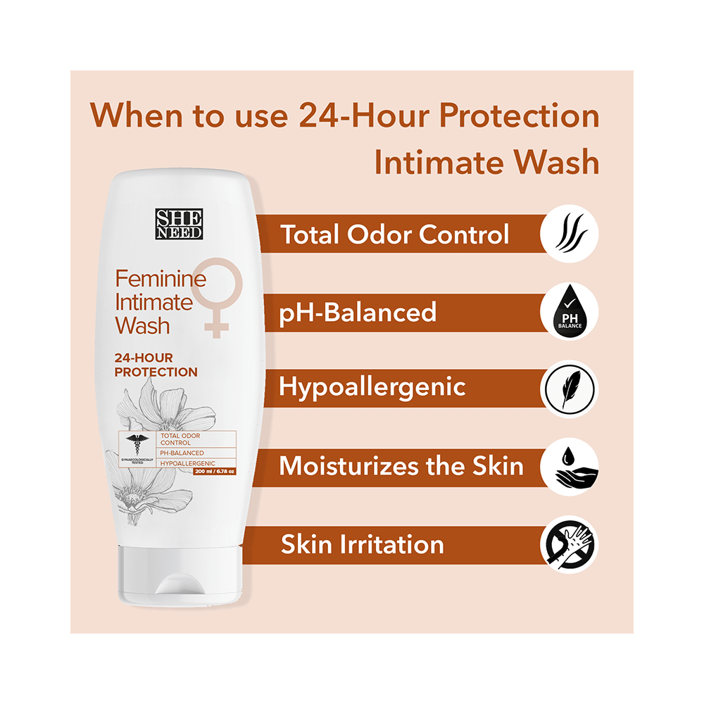 SheNeed Feminine Intimate Wash 24 Hour Protection - Image 6