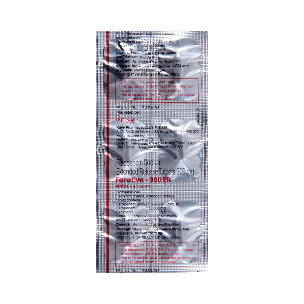 Farotive 300 ER Tablet - Image 3