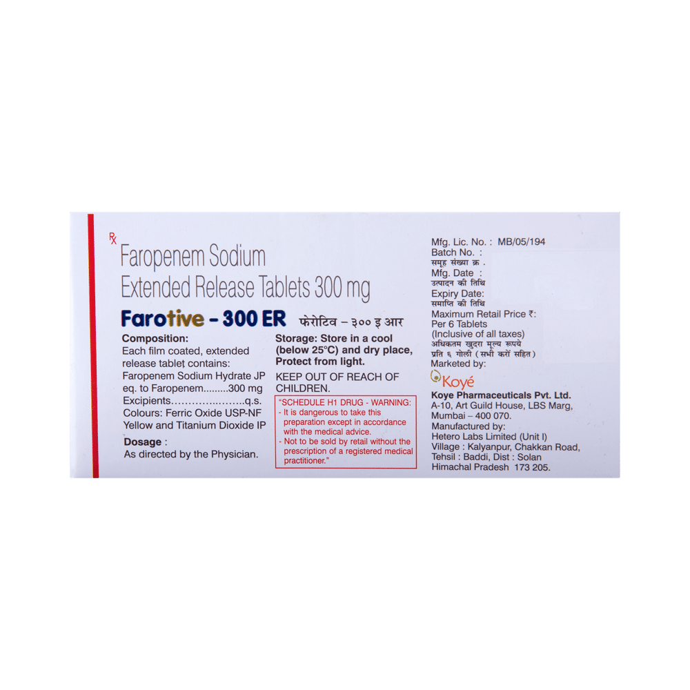 Farotive 300 ER Tablet - Image 6