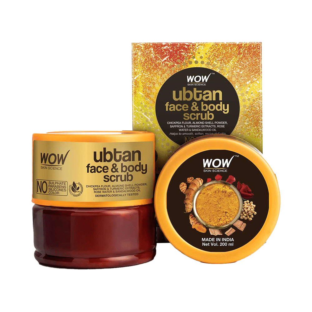 WOW Skin Science Ubtan Face & Body Scrub - Image 1