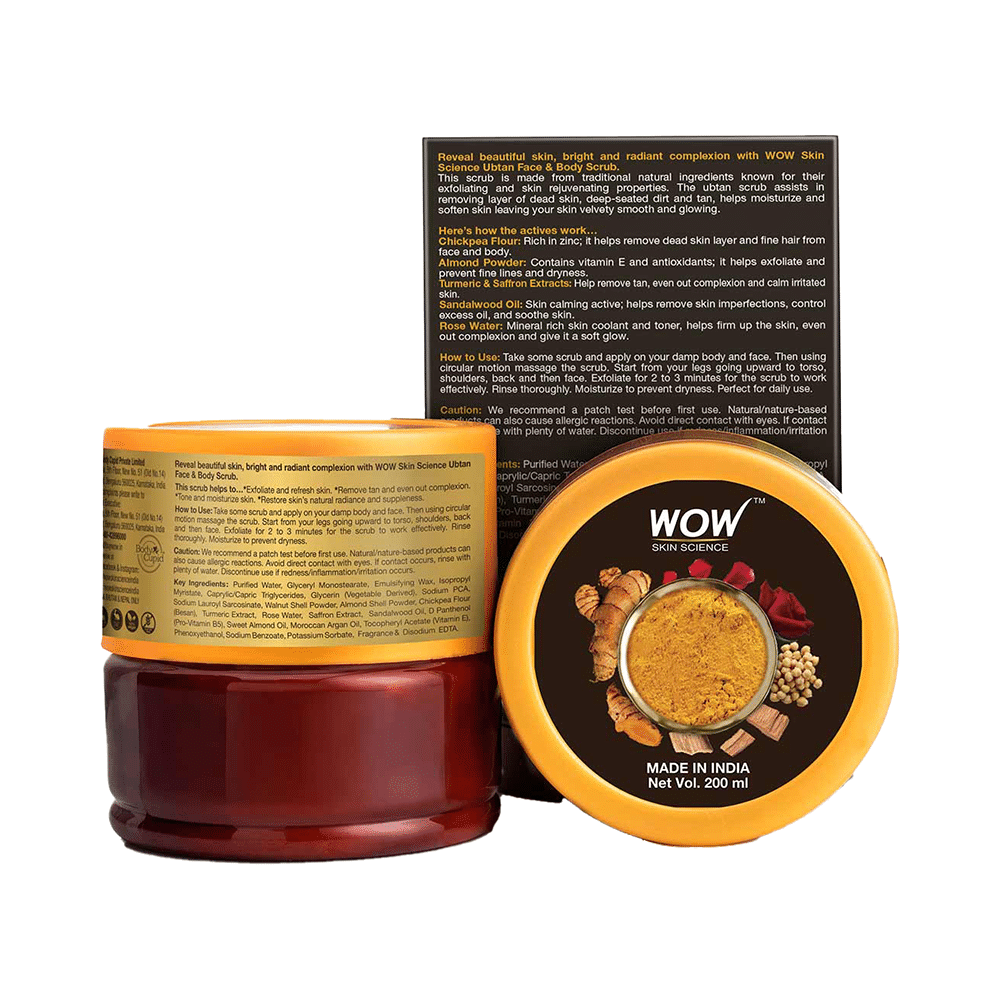 WOW Skin Science Ubtan Face & Body Scrub - Image 2