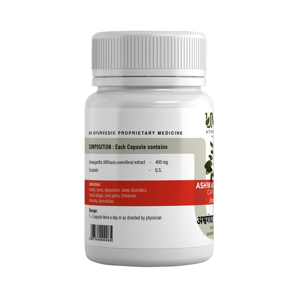 Uma Ayurveda Ashwagandha Veg Capsule - Image 2