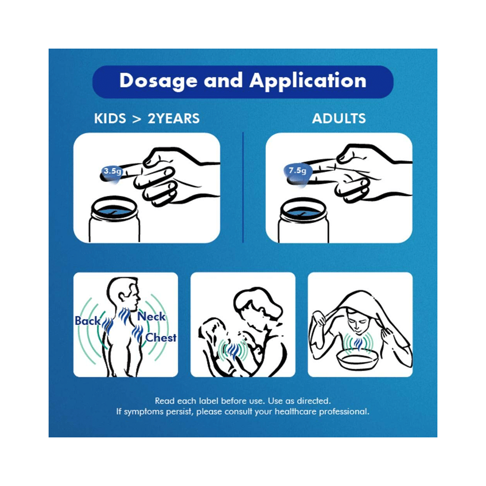 Vicks Vaporub Balm with Menthol, Camphor & Eucalyptus Oil | Relieves 6 Symptoms of Cough & Cold | Goodness of Ayurveda - Image 5