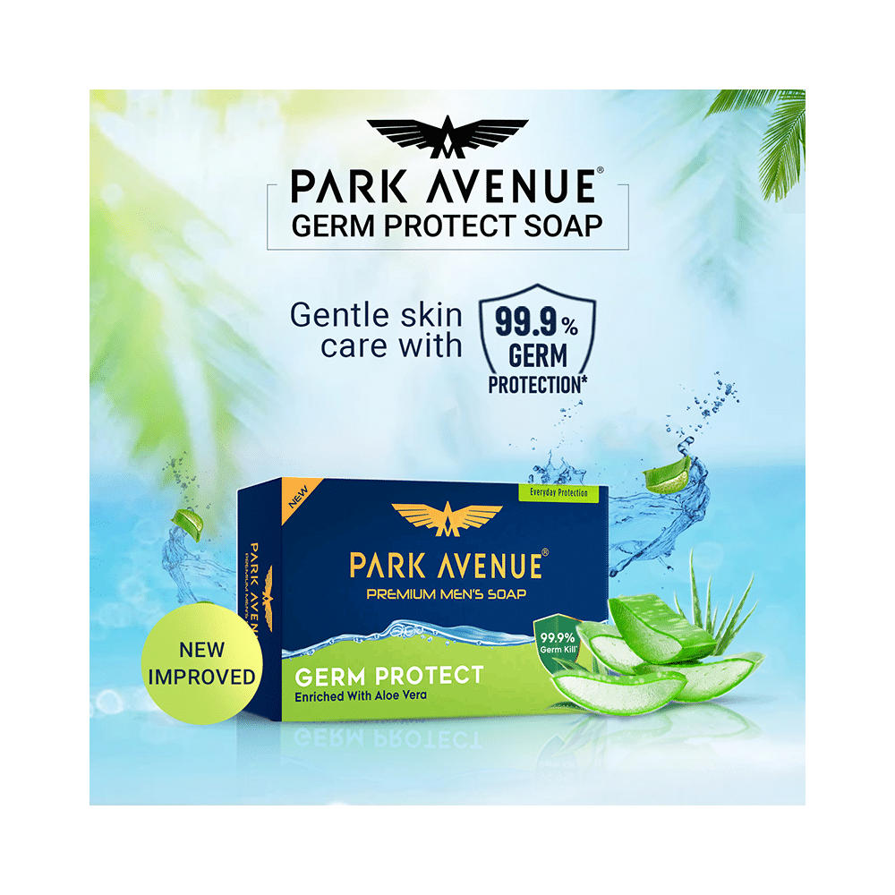 Park Avenue Premium Men's Soap (125gm Each) Germ Protect - Image 7