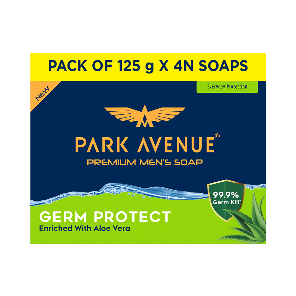 Park Avenue Premium Men's Soap (125gm Each) Germ Protect - Image 3