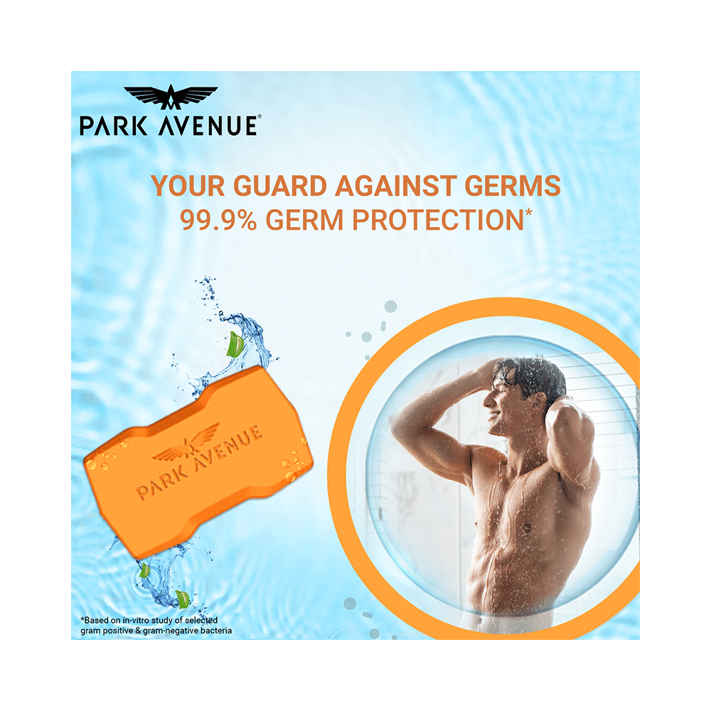 Park Avenue Premium Men's Soap (125gm Each) Germ Protect - Image 5