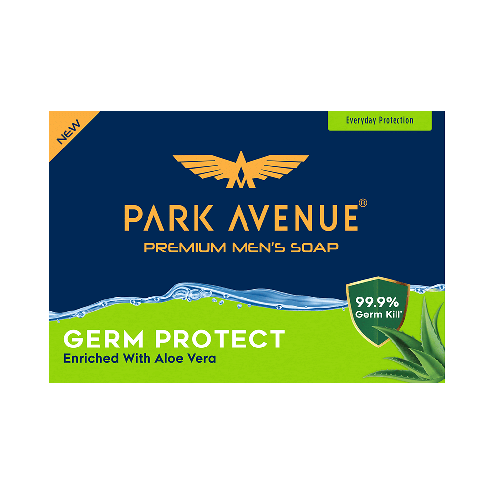 Park Avenue Premium Men's Soap (125gm Each) Germ Protect - Image 1