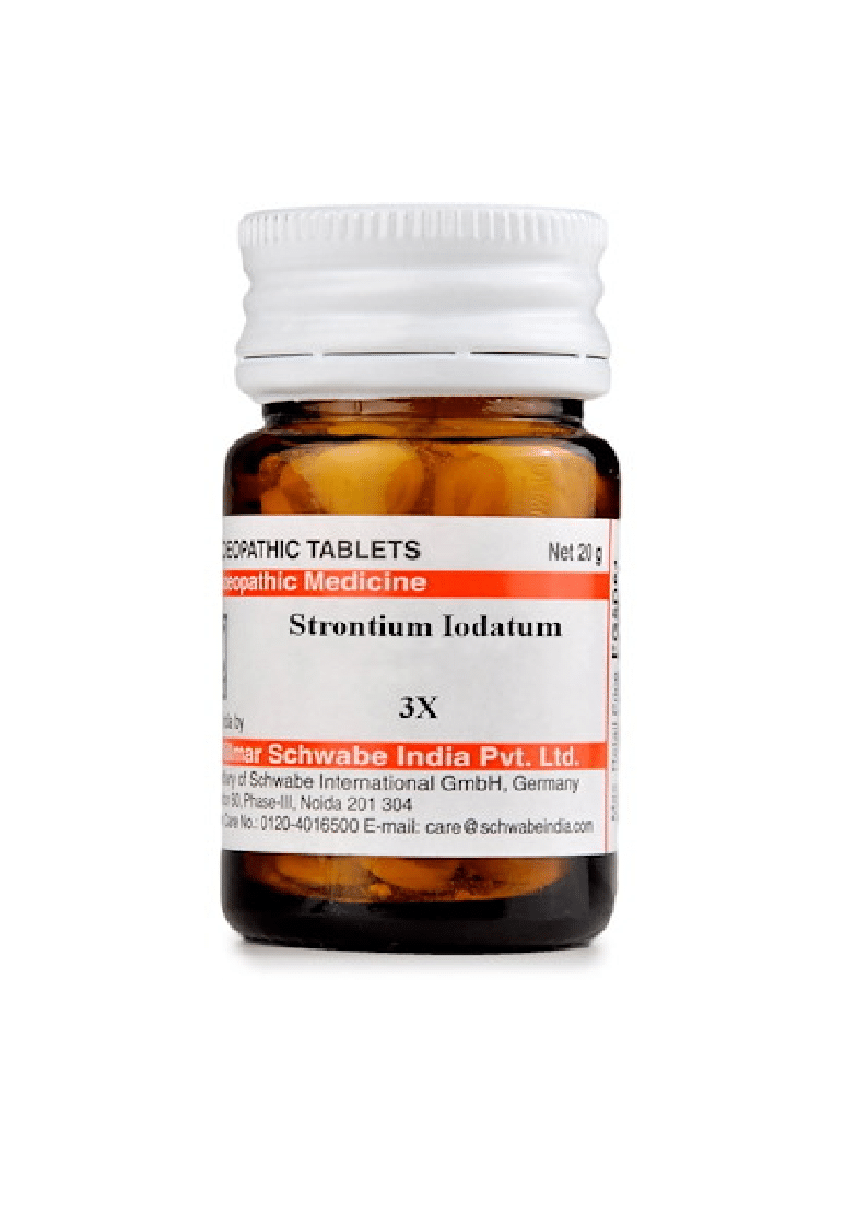 Dr Willmar Schwabe India Strontium Iodatum Trituration Tablet 3X - Image 1