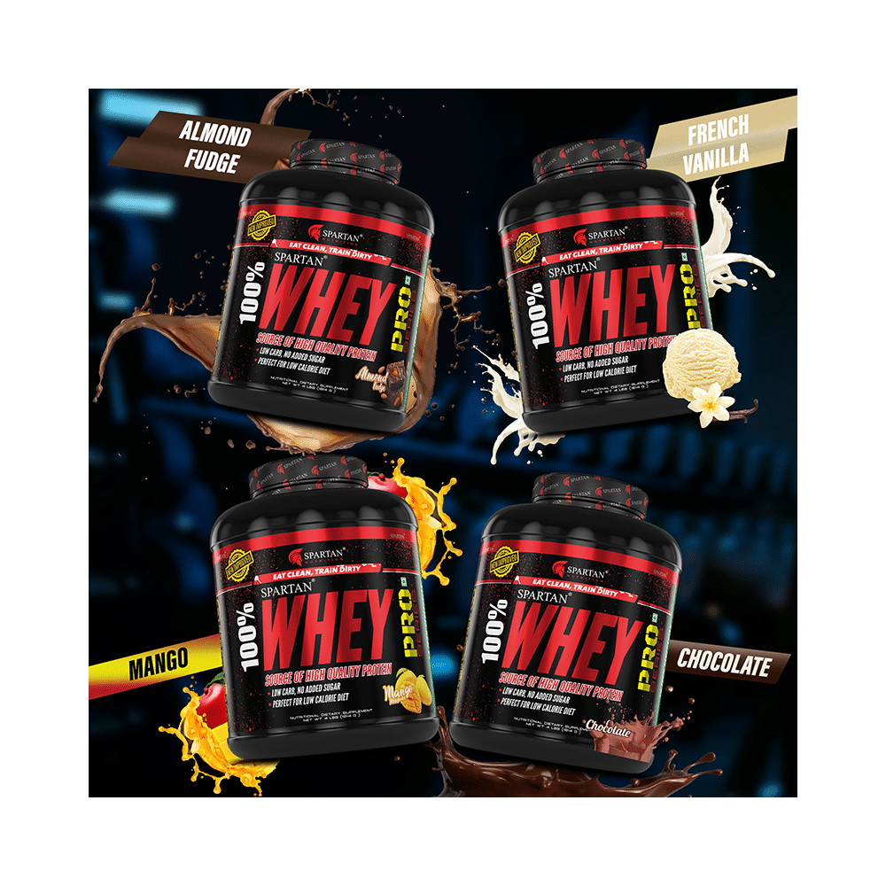 Spartan Nutrition 100% Whey Protein Pro Powder Almond Fudge - Image 8