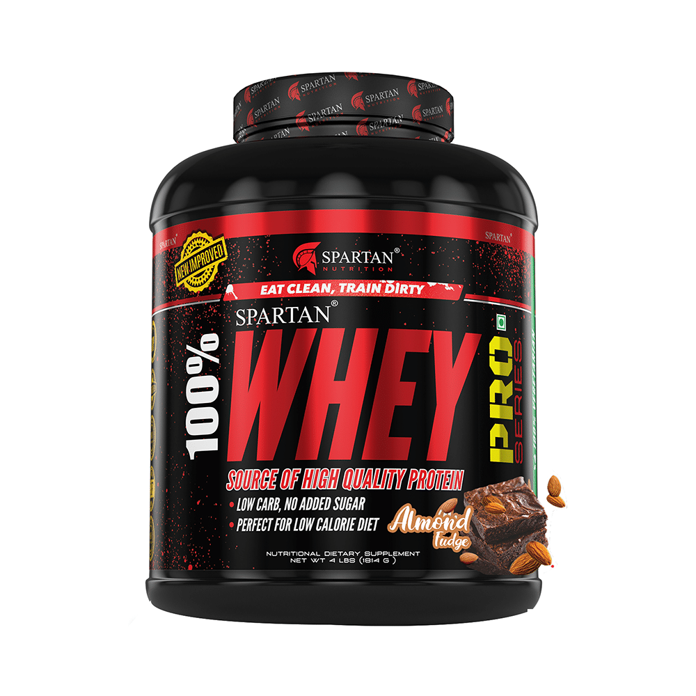 Spartan Nutrition 100% Whey Protein Pro Powder Almond Fudge - Image 1