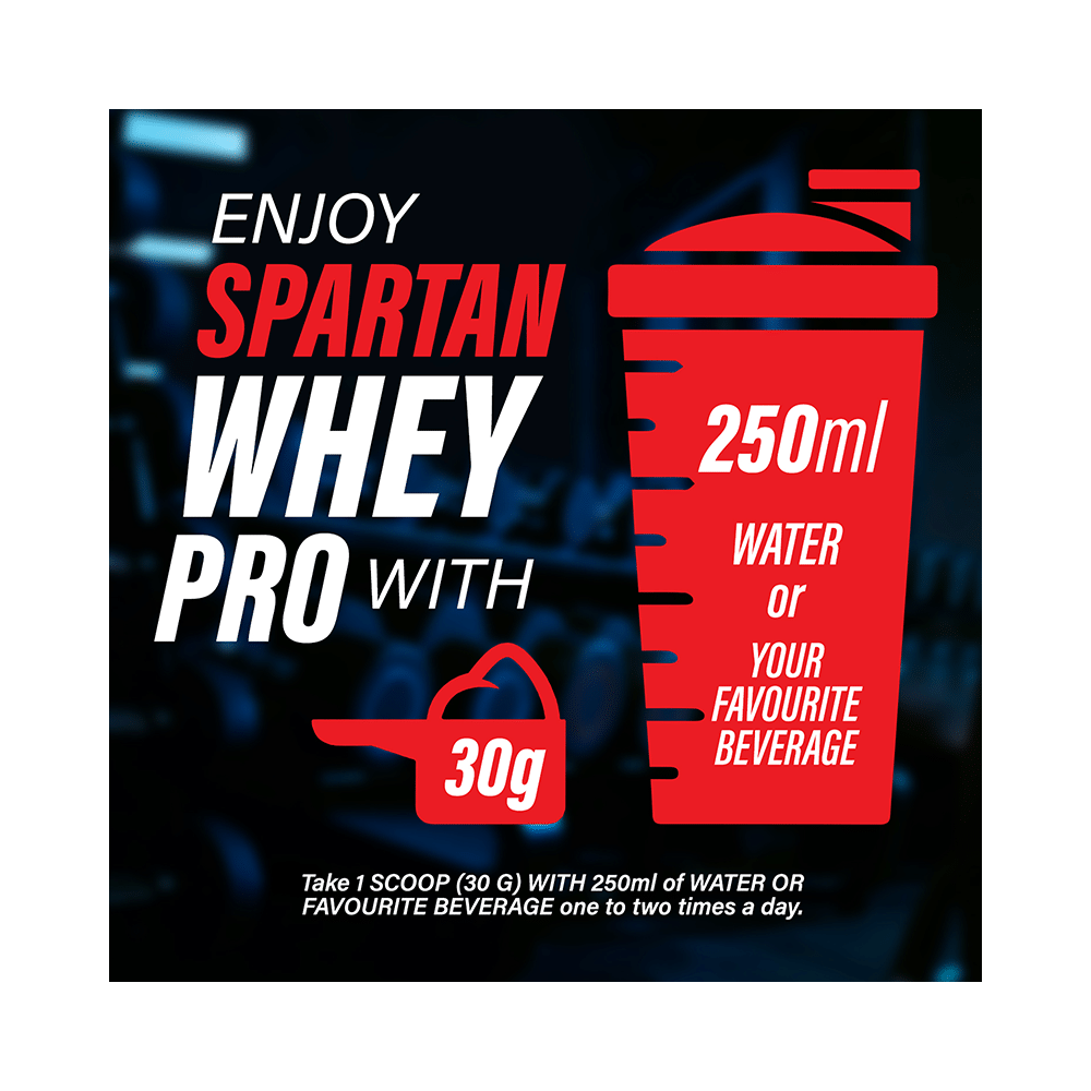 Spartan Nutrition 100% Whey Protein Pro Powder Almond Fudge - Image 4