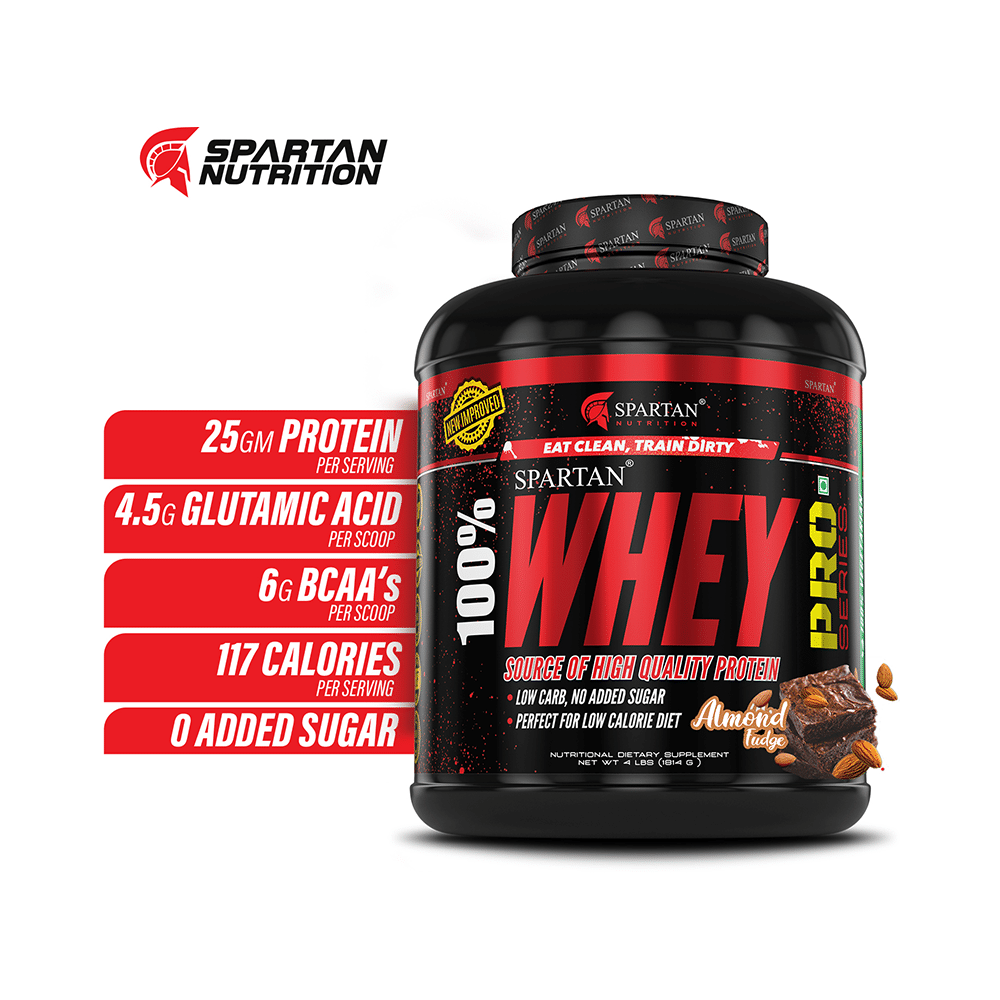 Spartan Nutrition 100% Whey Protein Pro Powder Almond Fudge - Image 2