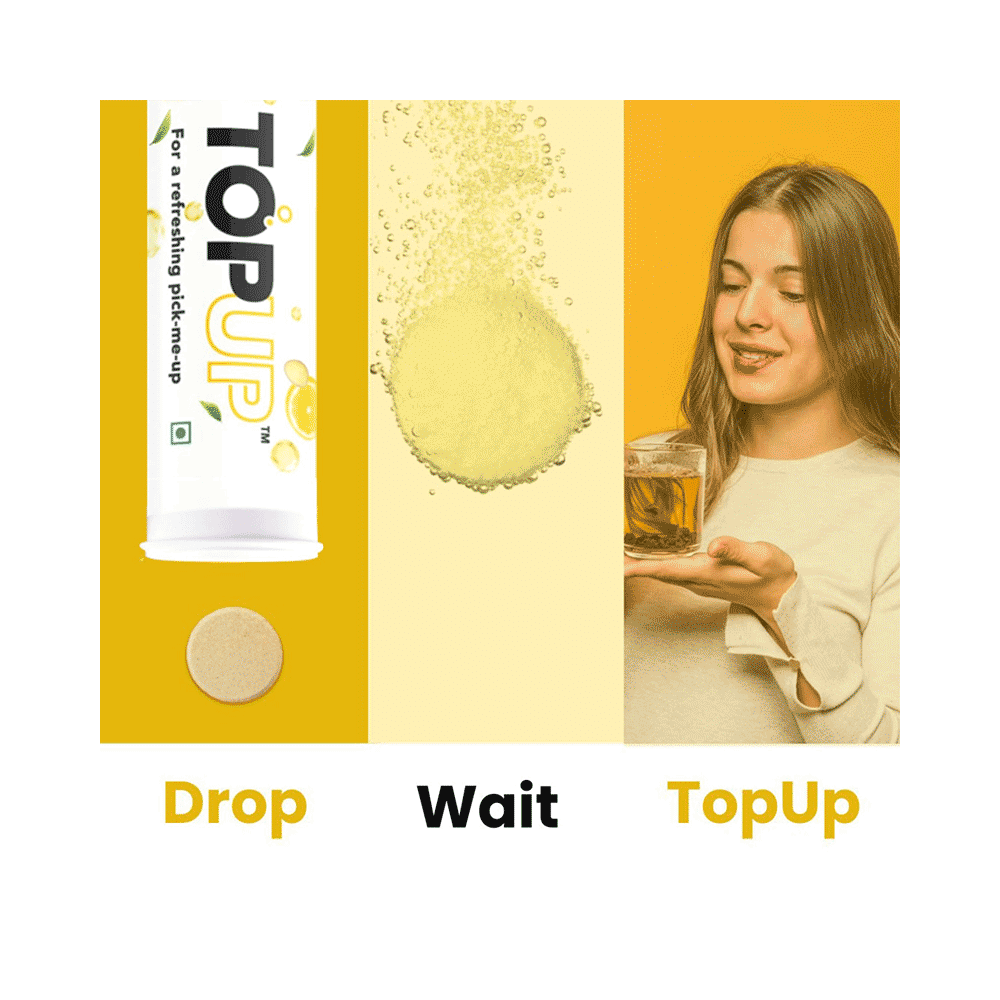 TopUp Delicious Matcha Green Tea Effervescent Tablet (20 Each) Ginger & Lemon - Image 3