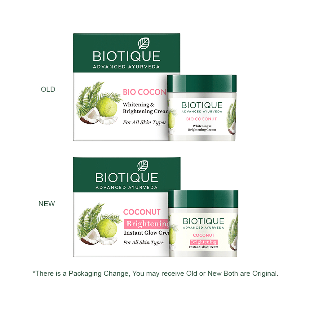 Biotique Coconut Brightening Instant Glow Cream - Image 3