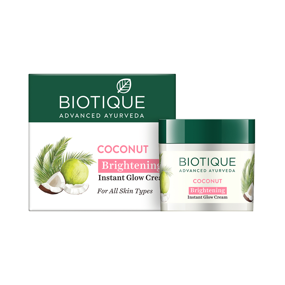 Biotique Coconut Brightening Instant Glow Cream - Image 1