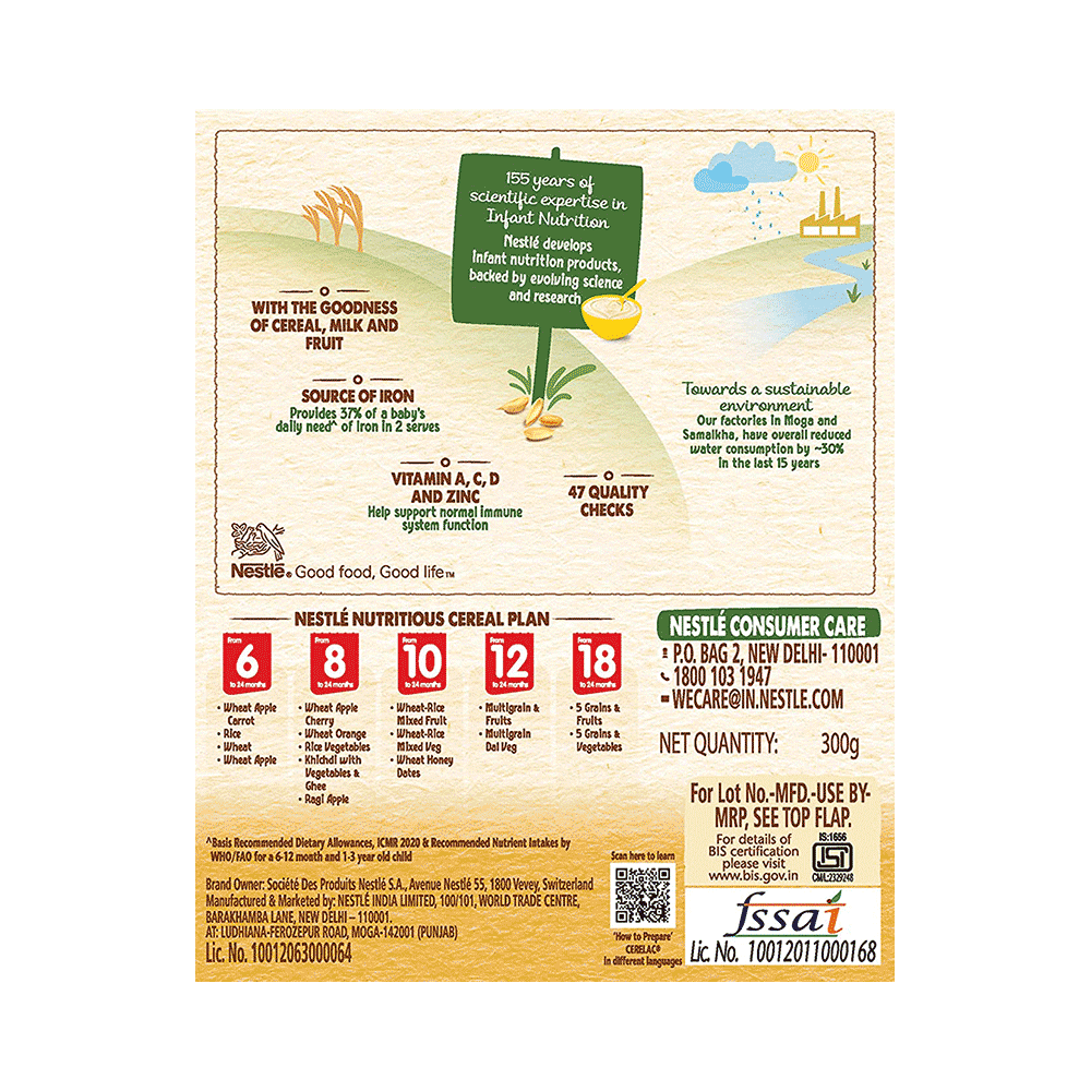 Nestle Cerelac Baby (10 months+) Cereal with Milk, Iron, Vitamins & Minerals | Wheat Honey Dates - Image 2